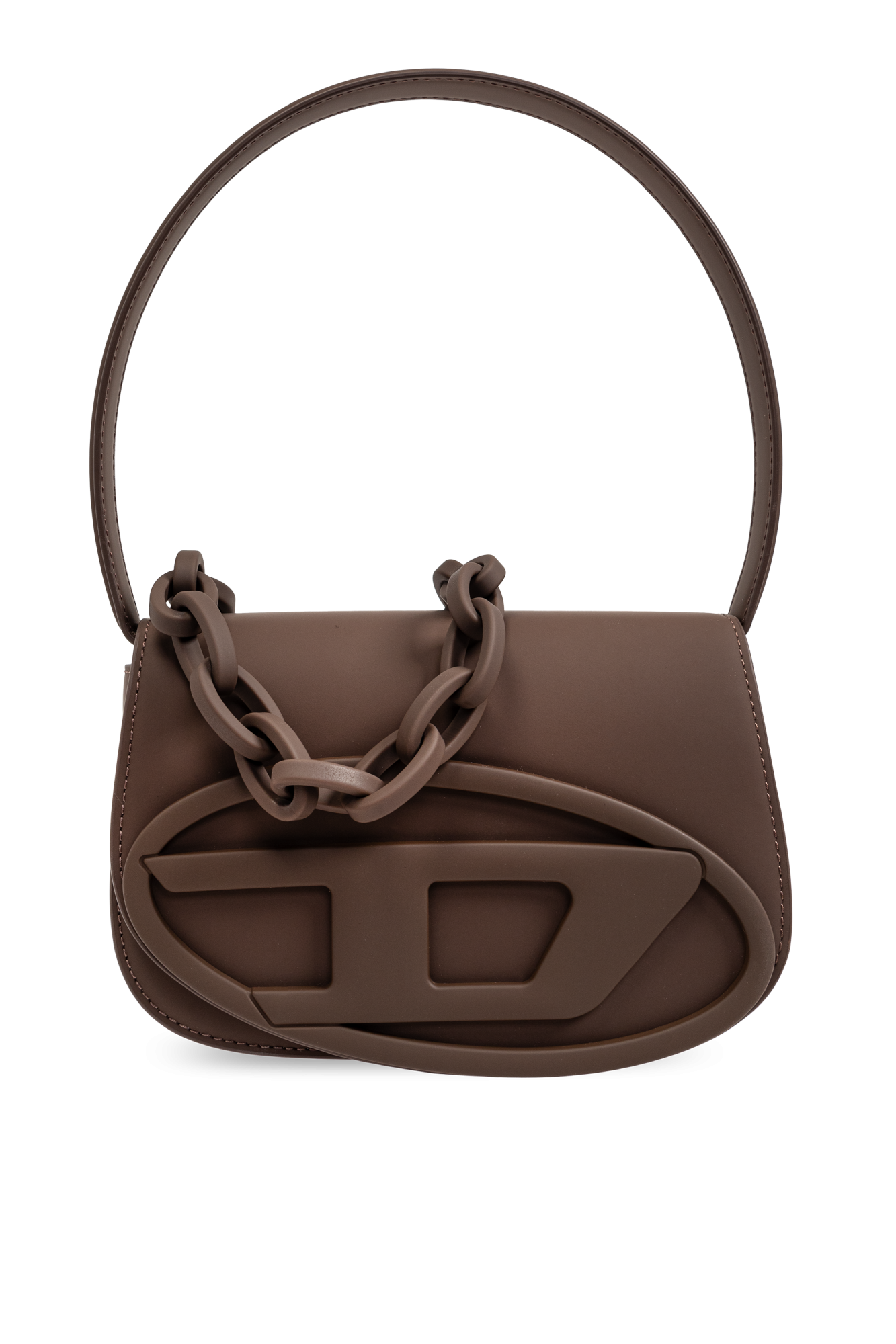 DIESEL>>1DRエンボスバッグ Diesel 1DR Bags: Leather shoulder bags, mirrored small logo bags